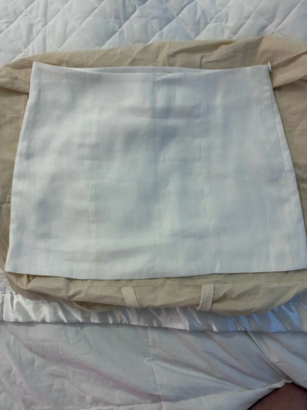 Reformation White Linen Matching Set-Sleeveless top and Mini Skirt-Size 6